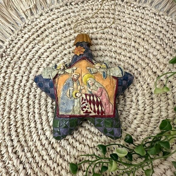 Jim Shore Star Nativity Scene Christmas‎ Hanging Ornament Heartwood Creek 2004 - Picture 1 of 6